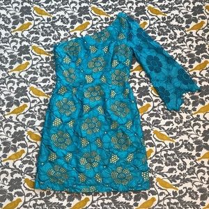Lilly Pulitzer Turquoise Teresa Dress VGUC Size 4